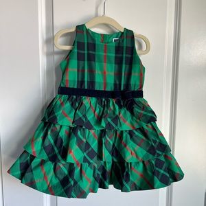Janie and Jack green formal holiday dress 18-24 months